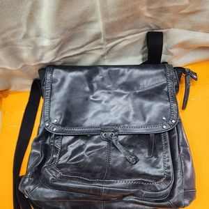 The Sak Black Leather Backpack
